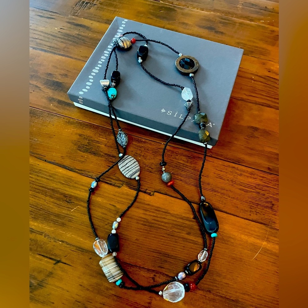 Silpada Designs Multi Semi Precious Stone Necklace.